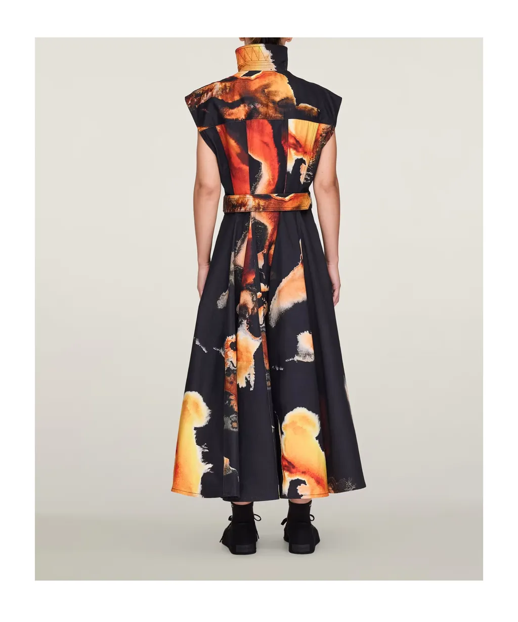 Print Belted Dress