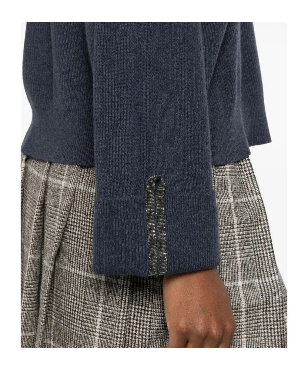 Cuff-Detail Sweater