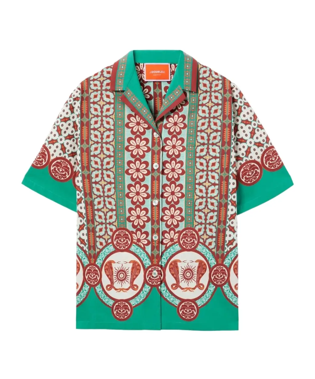 La Doublej Printed Bowling Shirt
