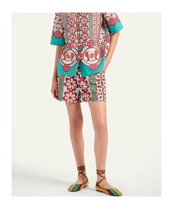 Floral-Print Shorts