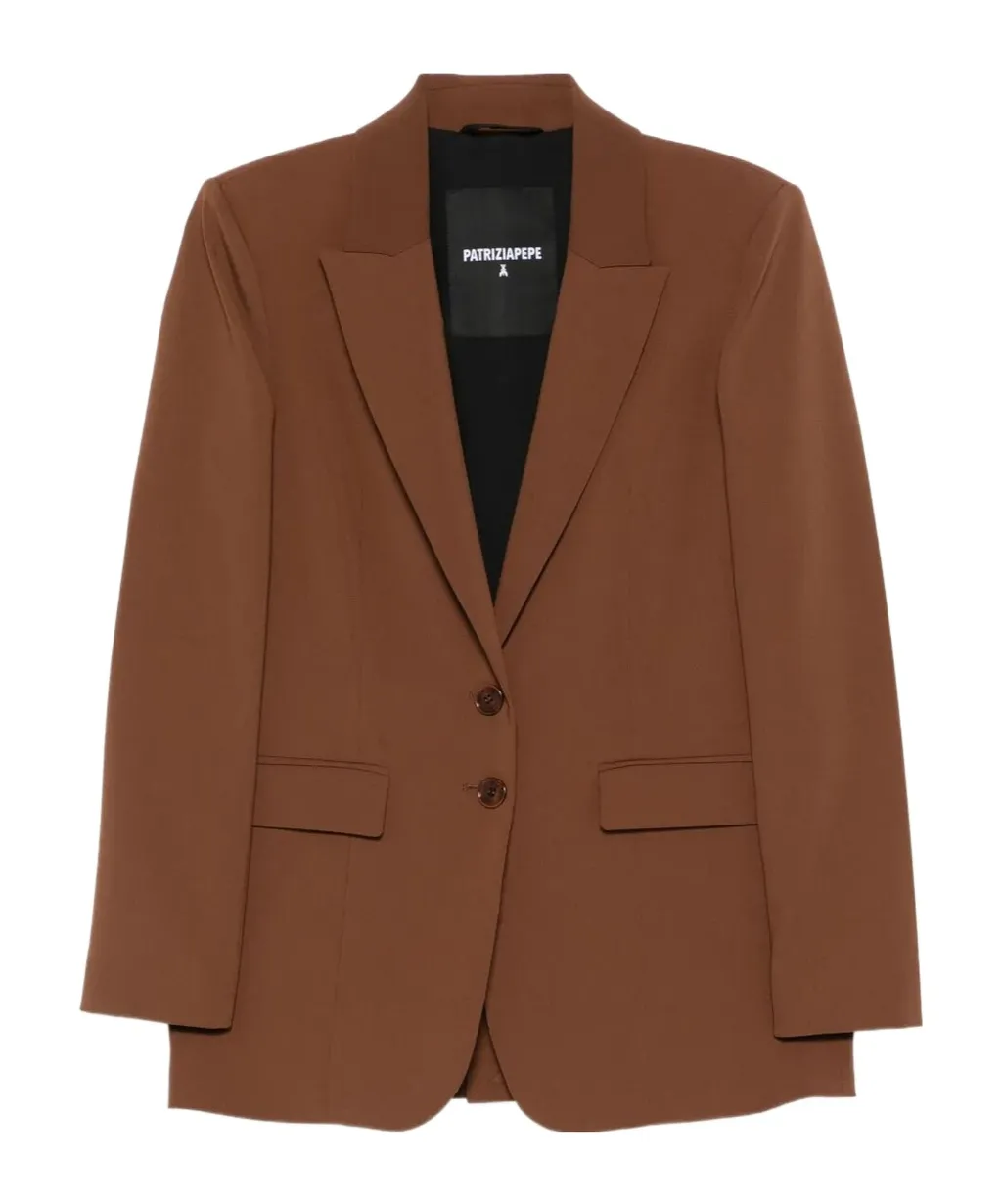 Two-Button Notched-Lapel Blazer