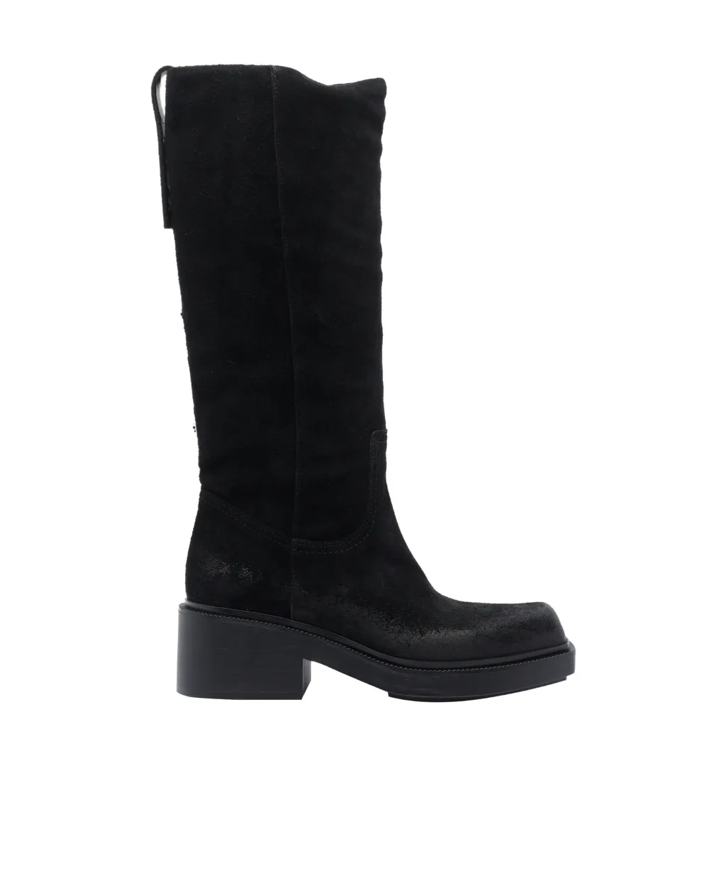 Chunky-Heeled Knee-High Boots