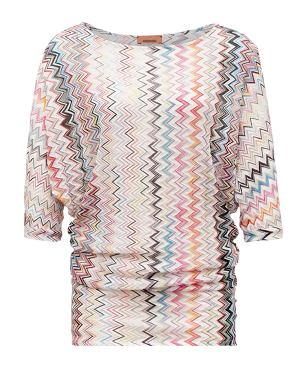 Missoni Zig-Zag Pattern Knitted Top