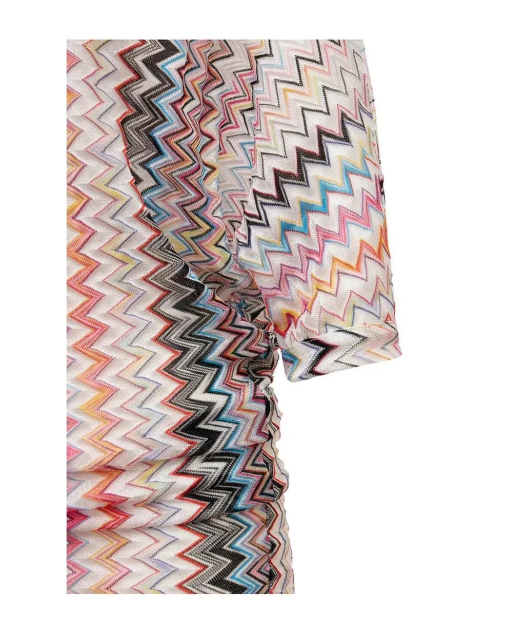Missoni Zig-Zag Pattern Knitted Top