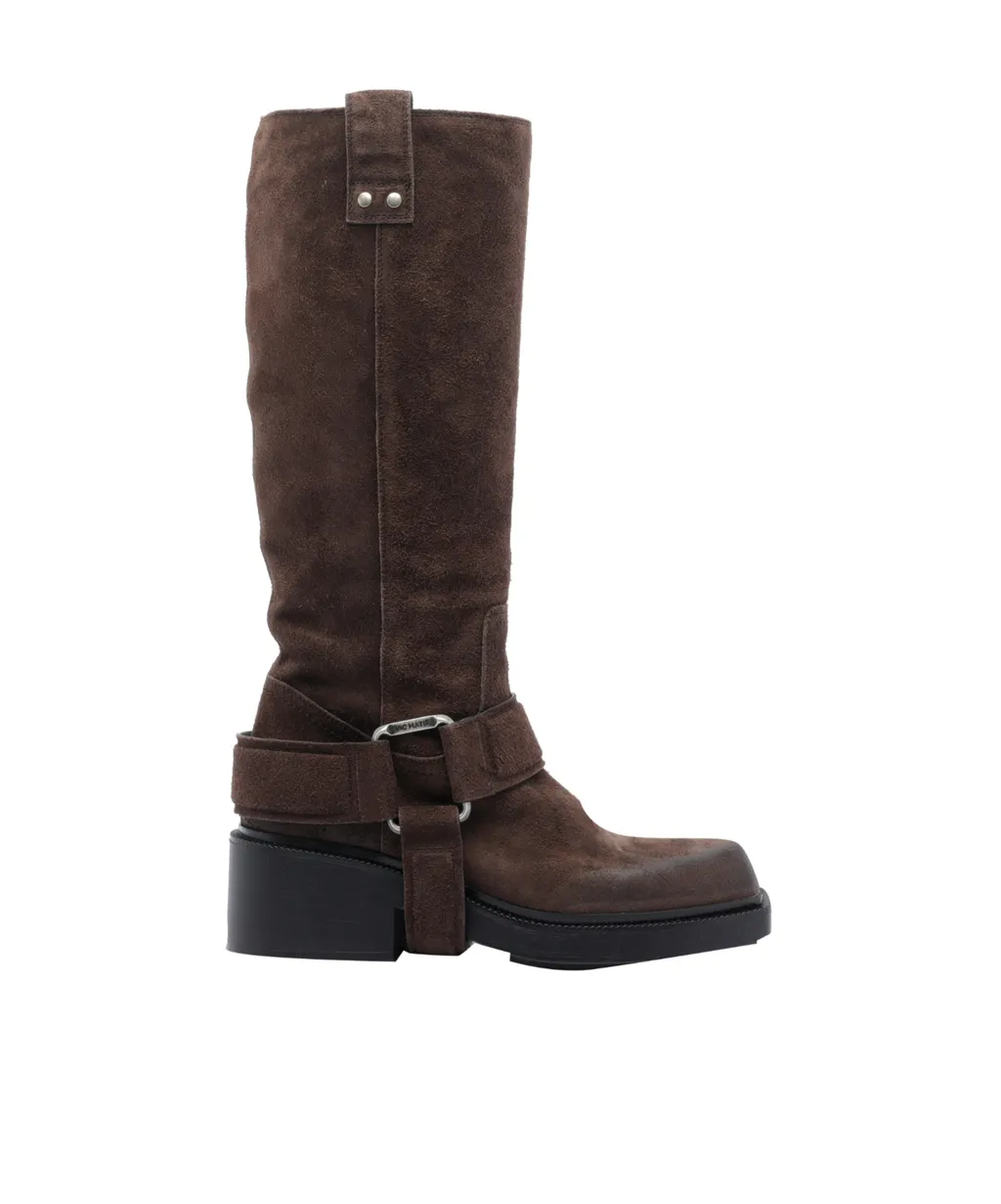 Squared Toe Heeled Boots