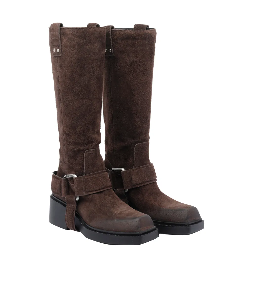 Squared Toe Heeled Boots