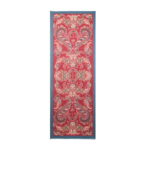 Wool, Cashmere And Silk Scarf With Print