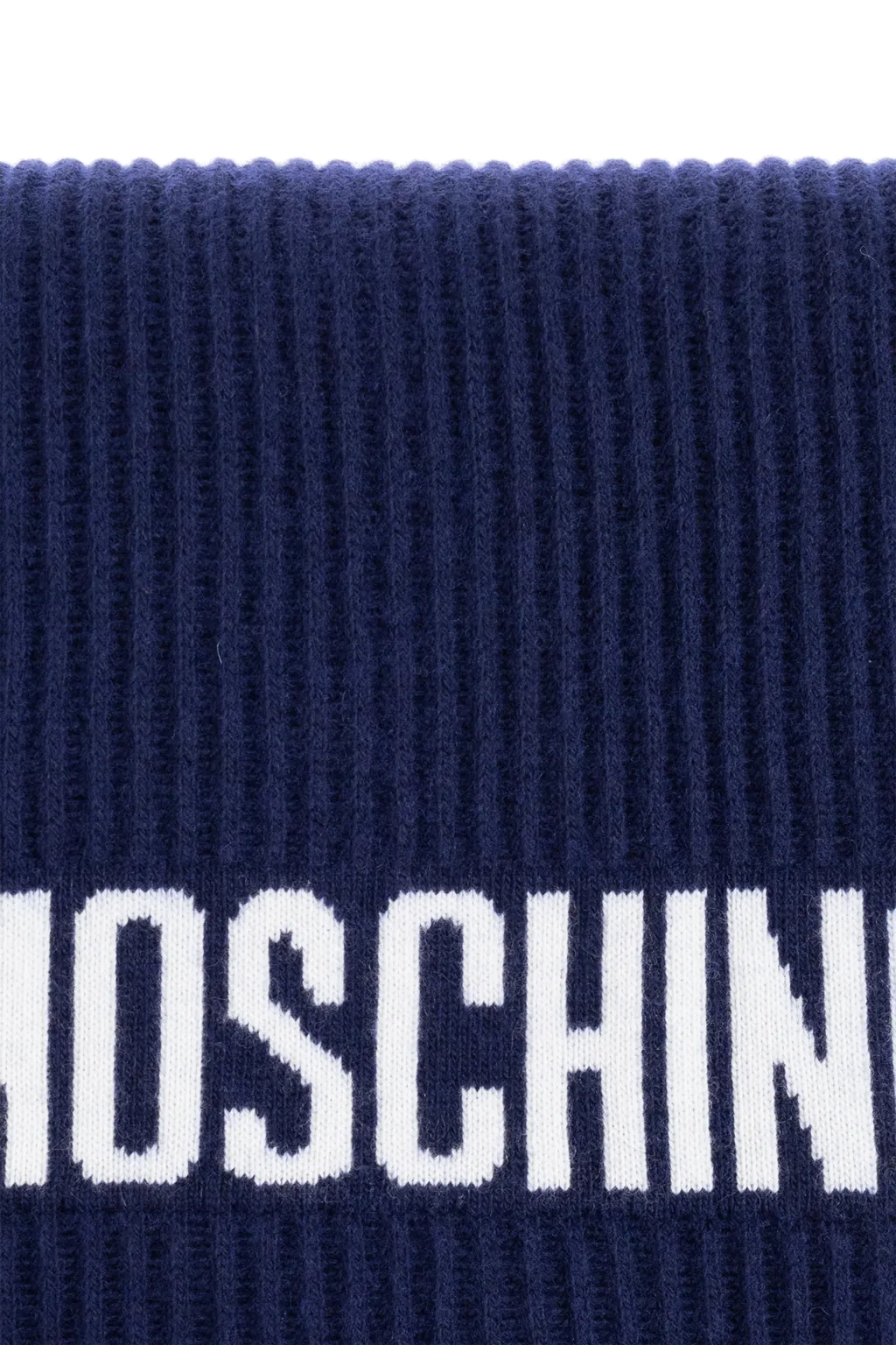 Ribbed Logo Scarf