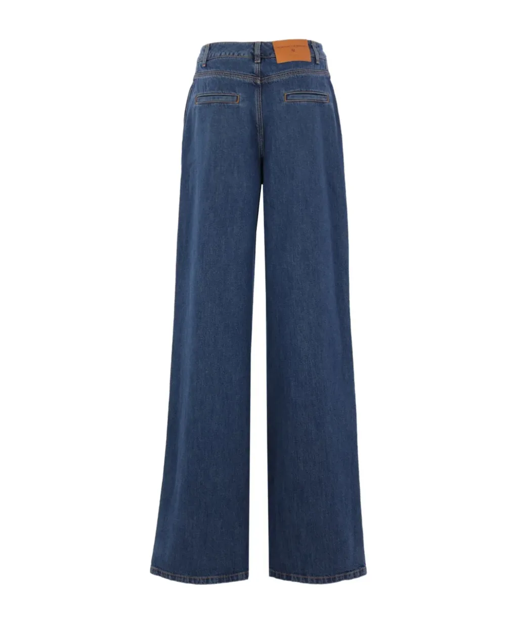 Ermanno Scervino High-Waist Wide-Leg Jeans