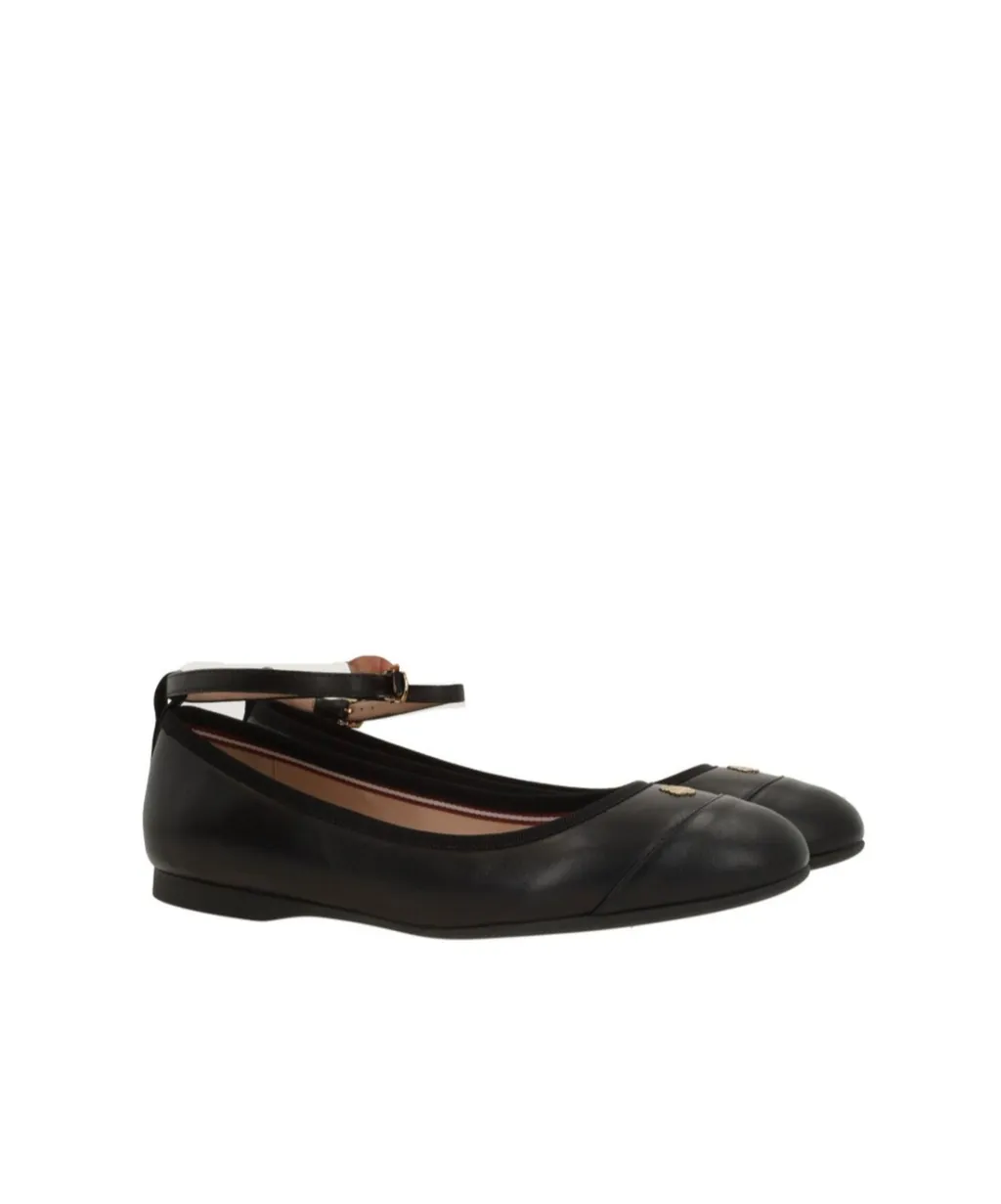 Bally Ankle Strapped Flat Shoes