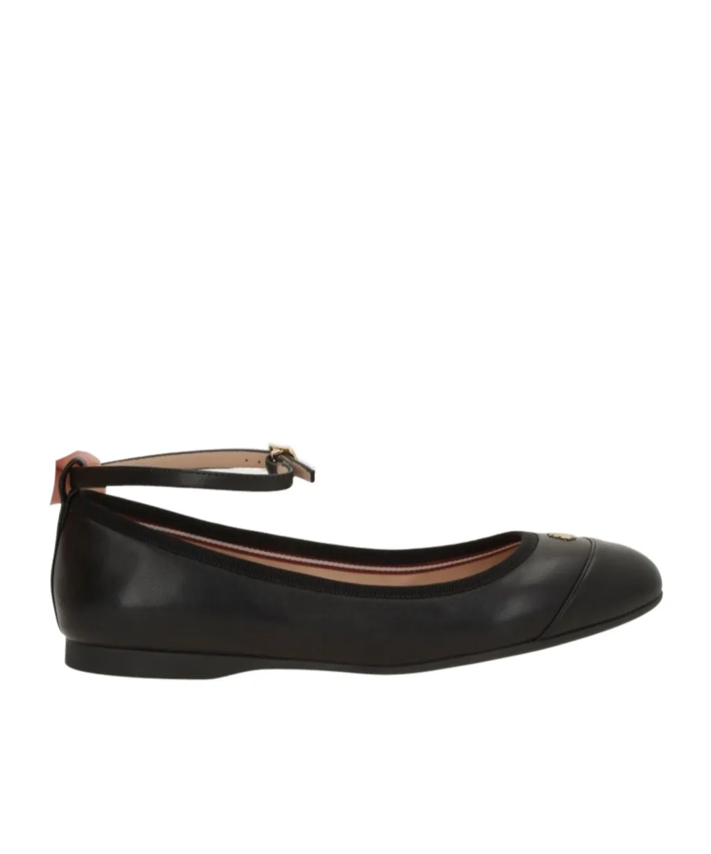 Bally Ankle Strapped Flat Shoes