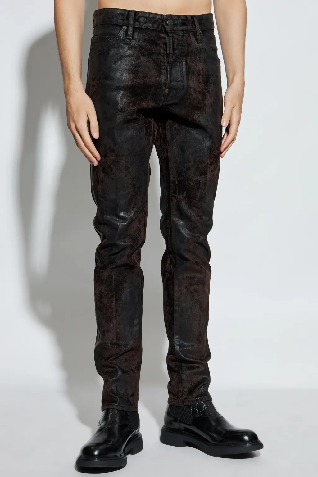 Dsquared2 Velour Cool Guy Waxed Jeans
