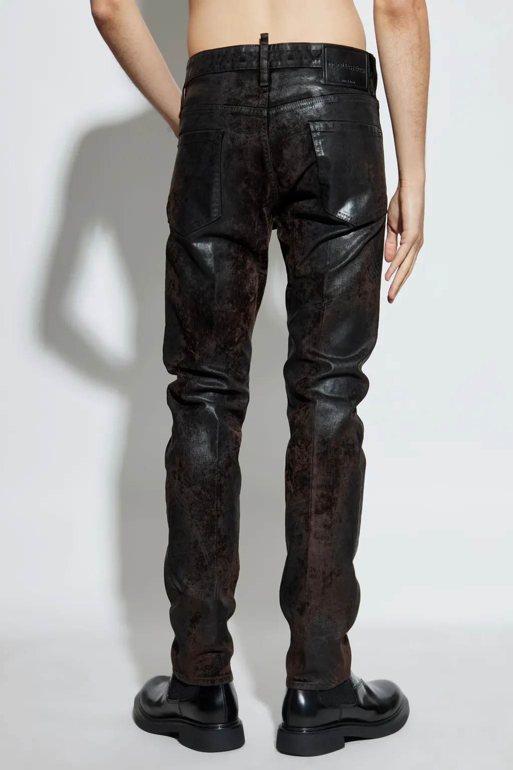 Dsquared2 Velour Cool Guy Waxed Jeans