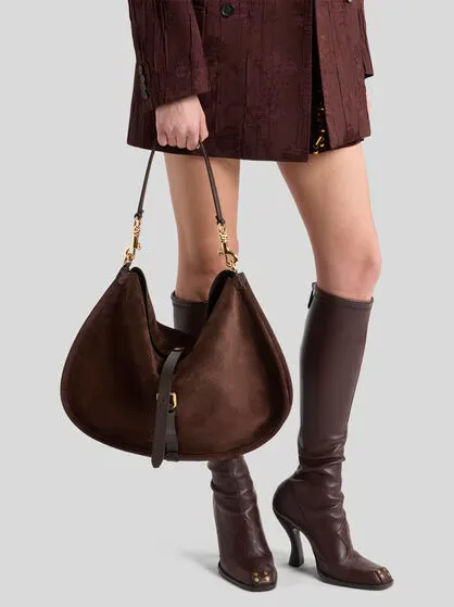Maxi Suede Pony Bag