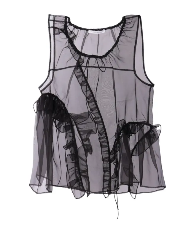 Cecilie Bahnsen Ruffled Organza Top