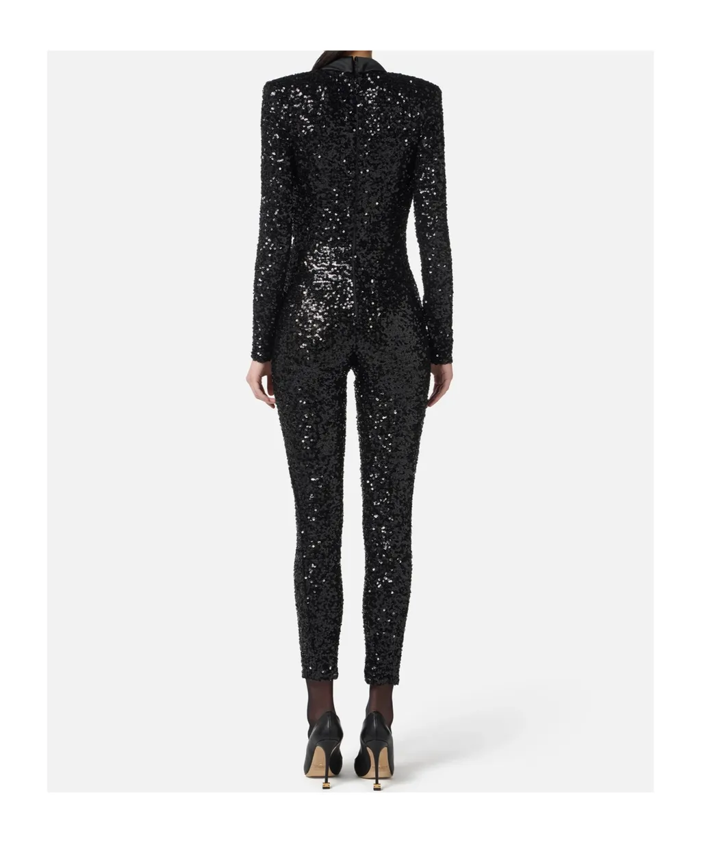 Sequin-Embellished Jumpsuit