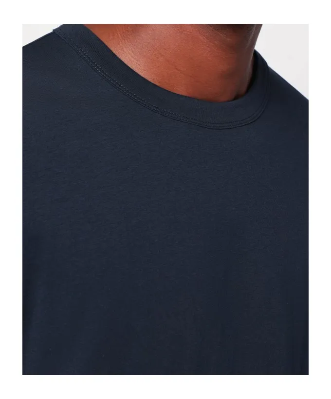 Oversized Navy Blue Cotton T-Shirt