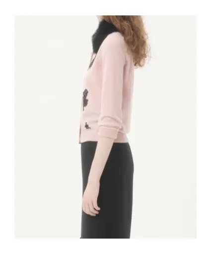 Valentino Lace Embellished Button-Up Cardigan