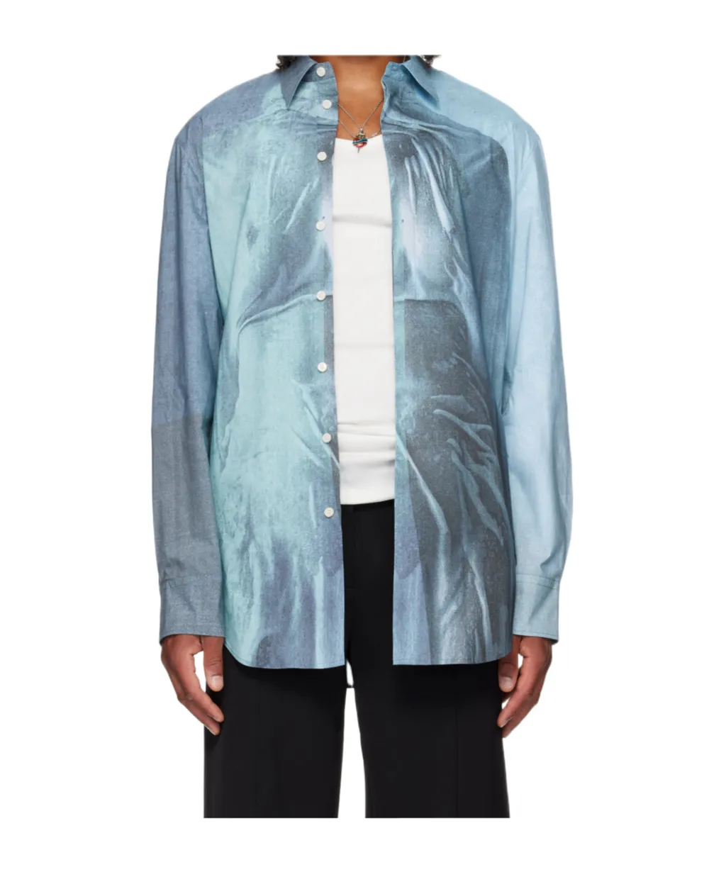 The Water Printed Buttoned Shirt