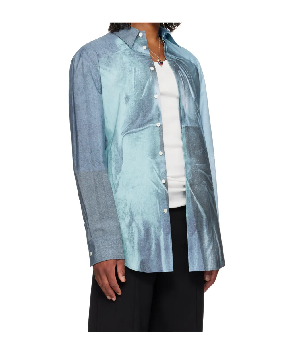 The Water Printed Buttoned Shirt