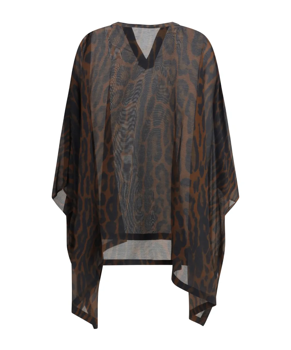 Tom Ford Animal Printed V-Neck Dress