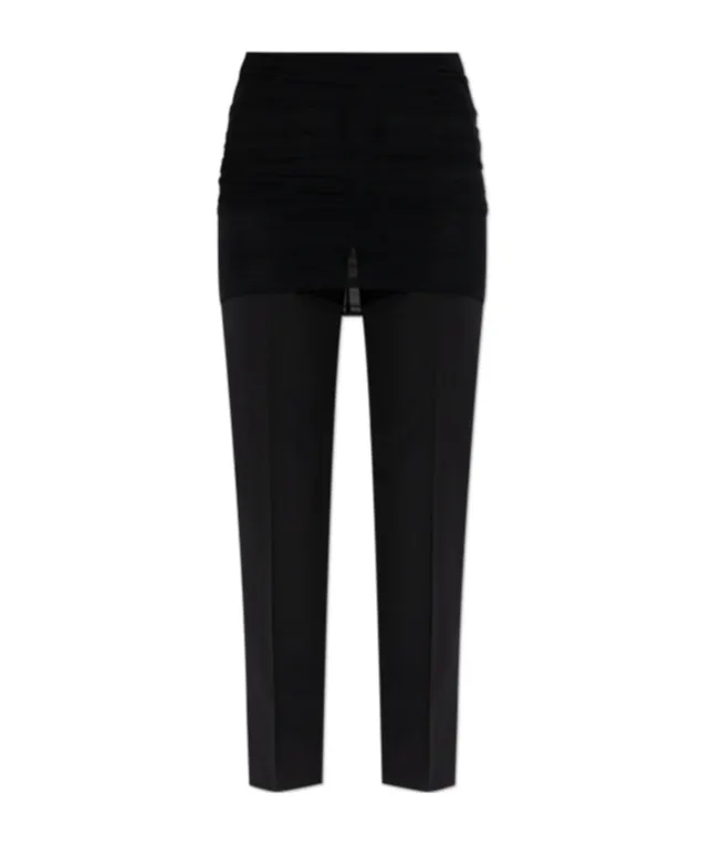 Draped-Layer Trousers