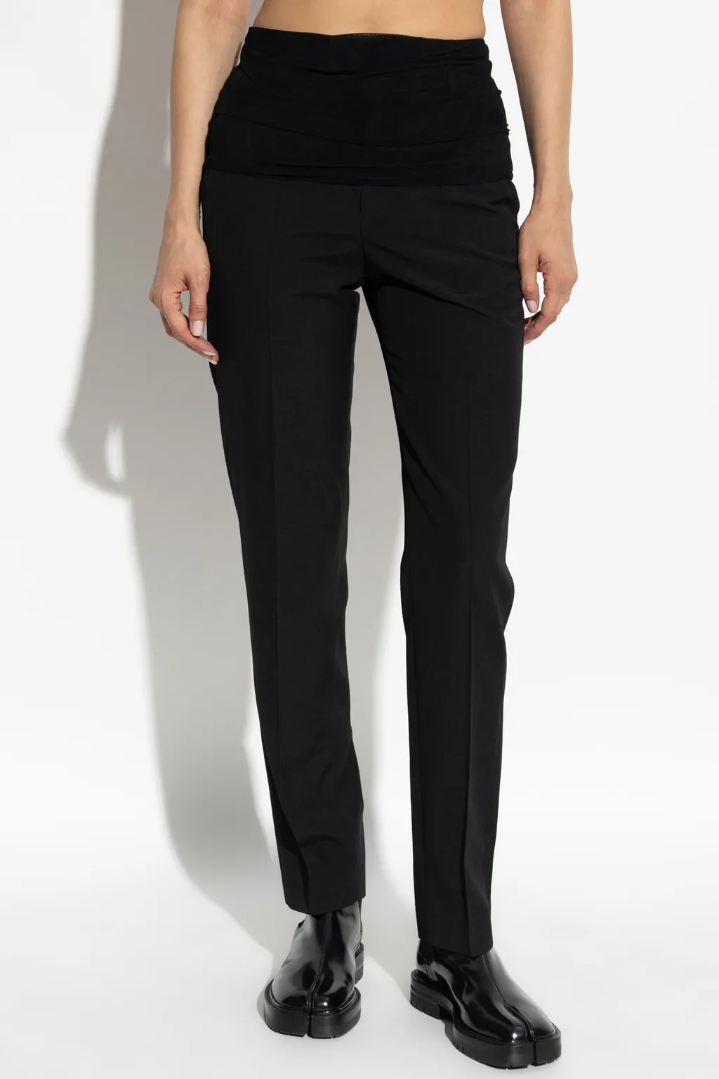 Draped-Layer Trousers