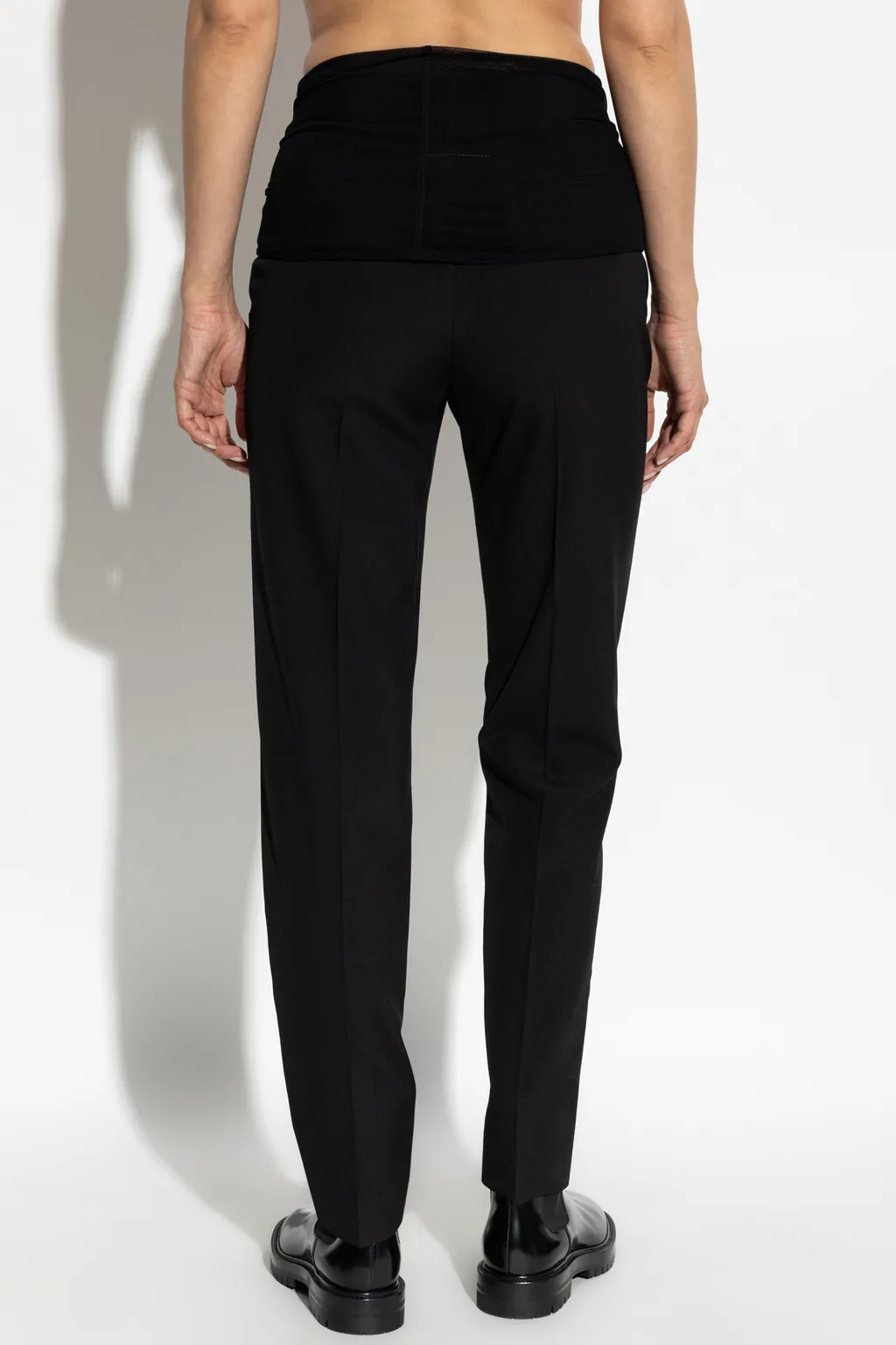 Draped-Layer Trousers