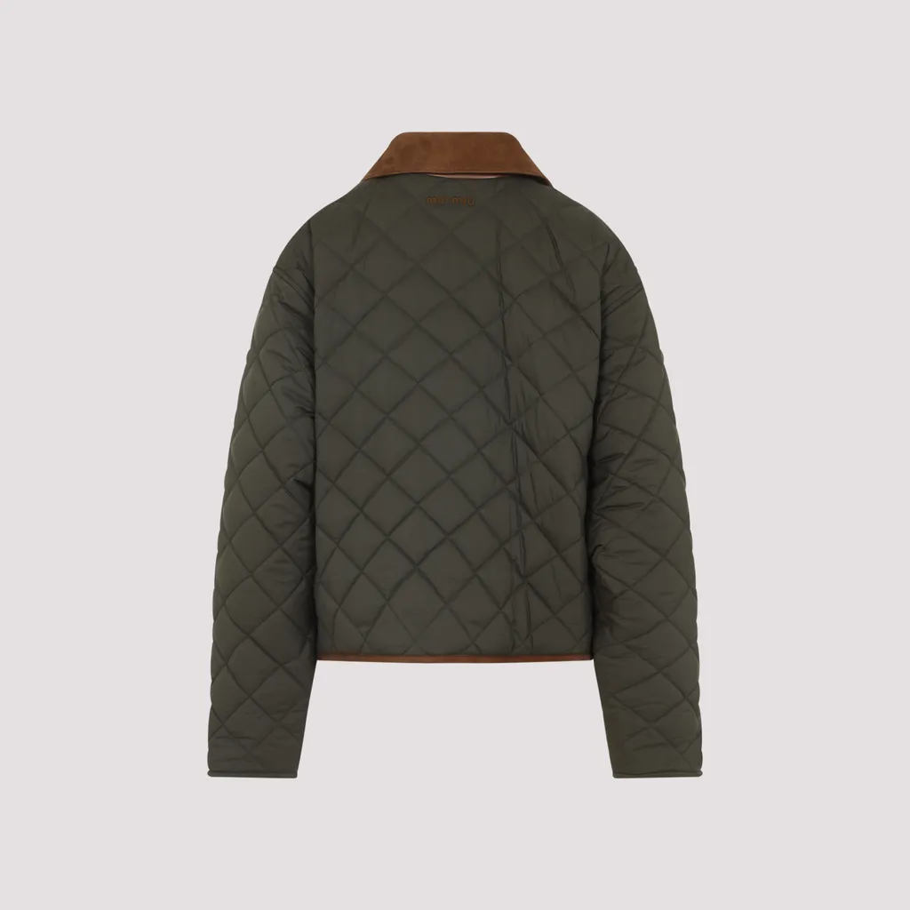 Quilted Technical Pongé Blouson Jacket