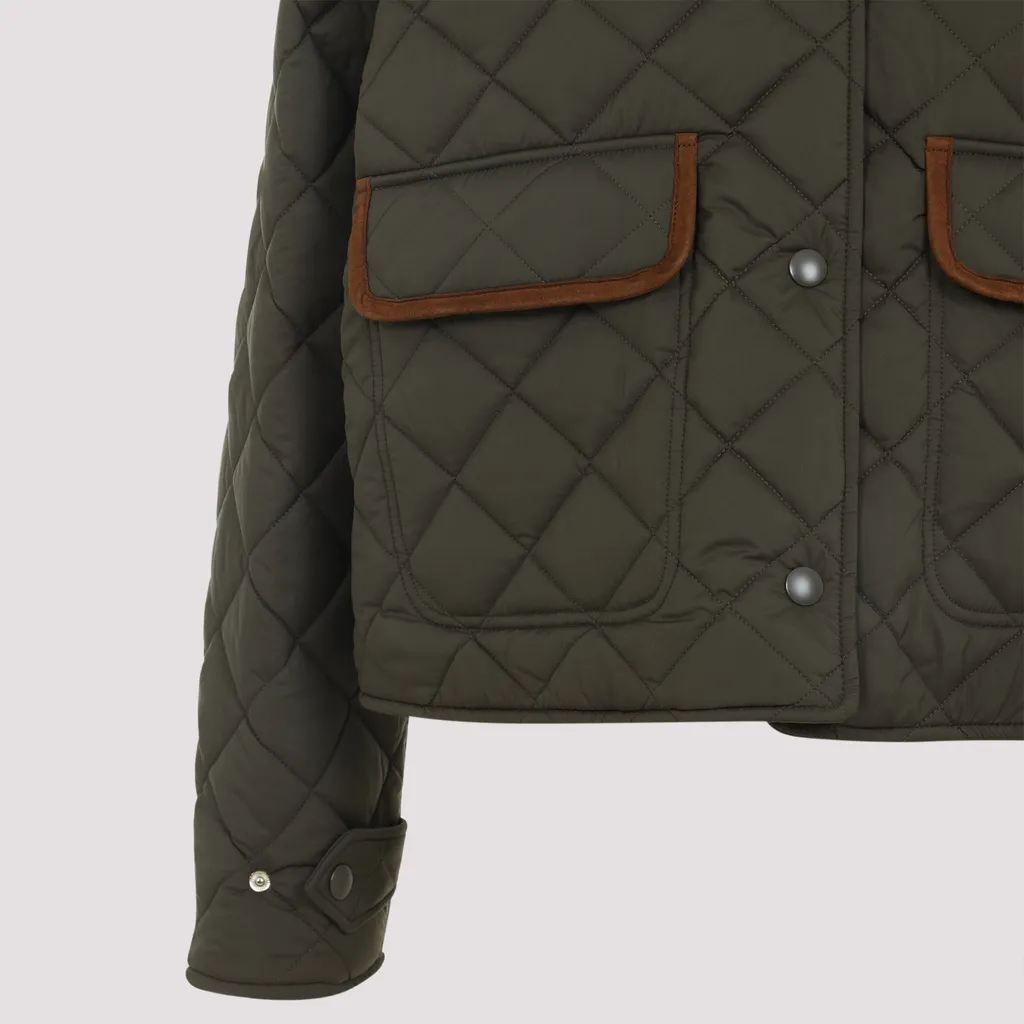 Quilted Technical Pongé Blouson Jacket