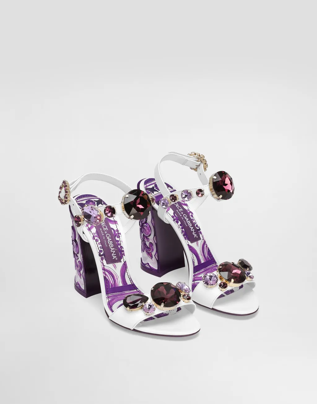 Rhinestone-Embellished Sandals