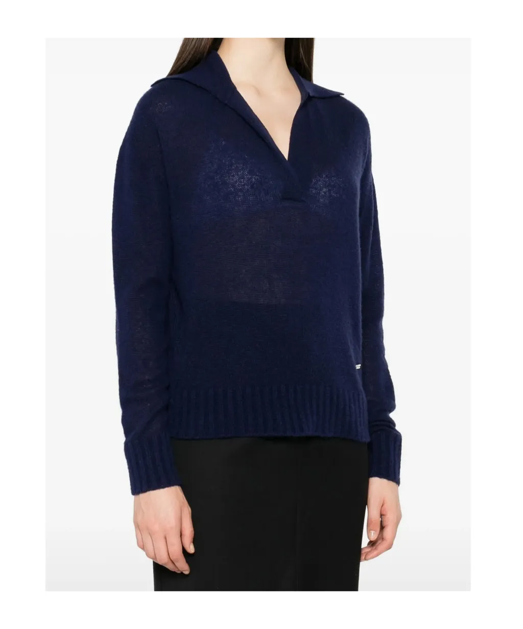 V-Neck Cashmere-Silk Blend Sweater