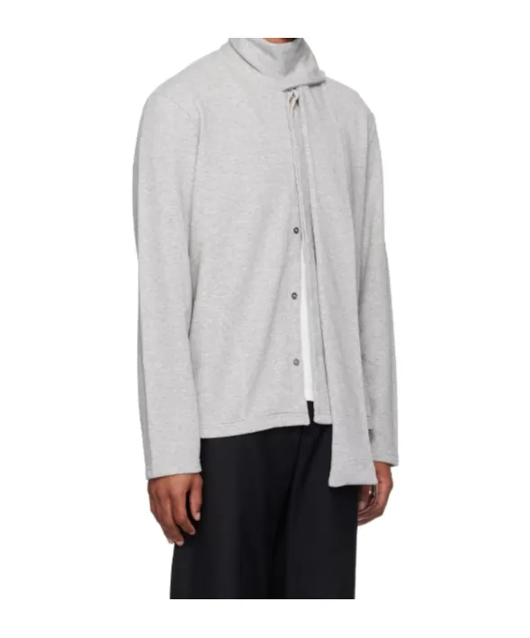 Mm6 Maison Margiela Scarf-Detailed Long-Sleeved Sweatshirt