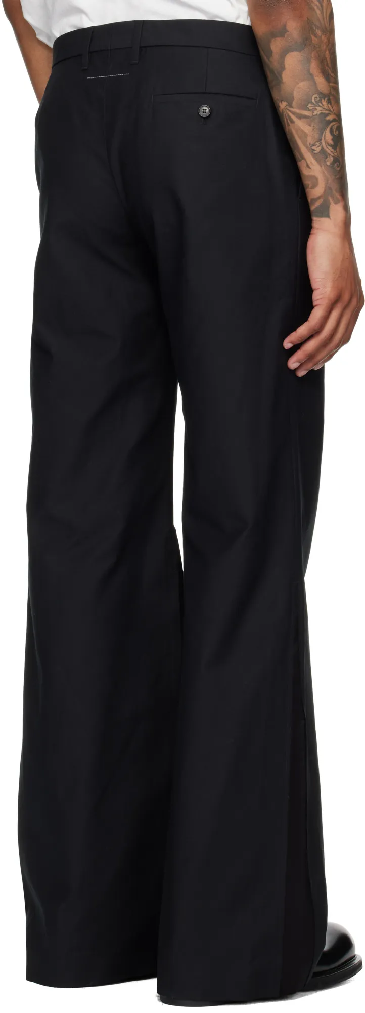 Mm6 Maison Margiela Elasticated Waistband Drawstring Trousers