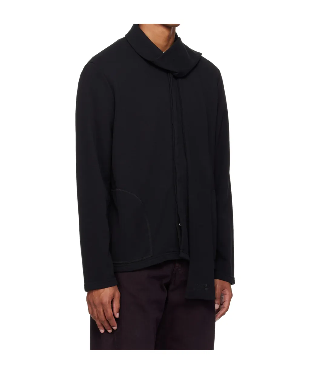 Mm6 Maison Margiela Scarf-Detailed Long-Sleeved Sweatshirt