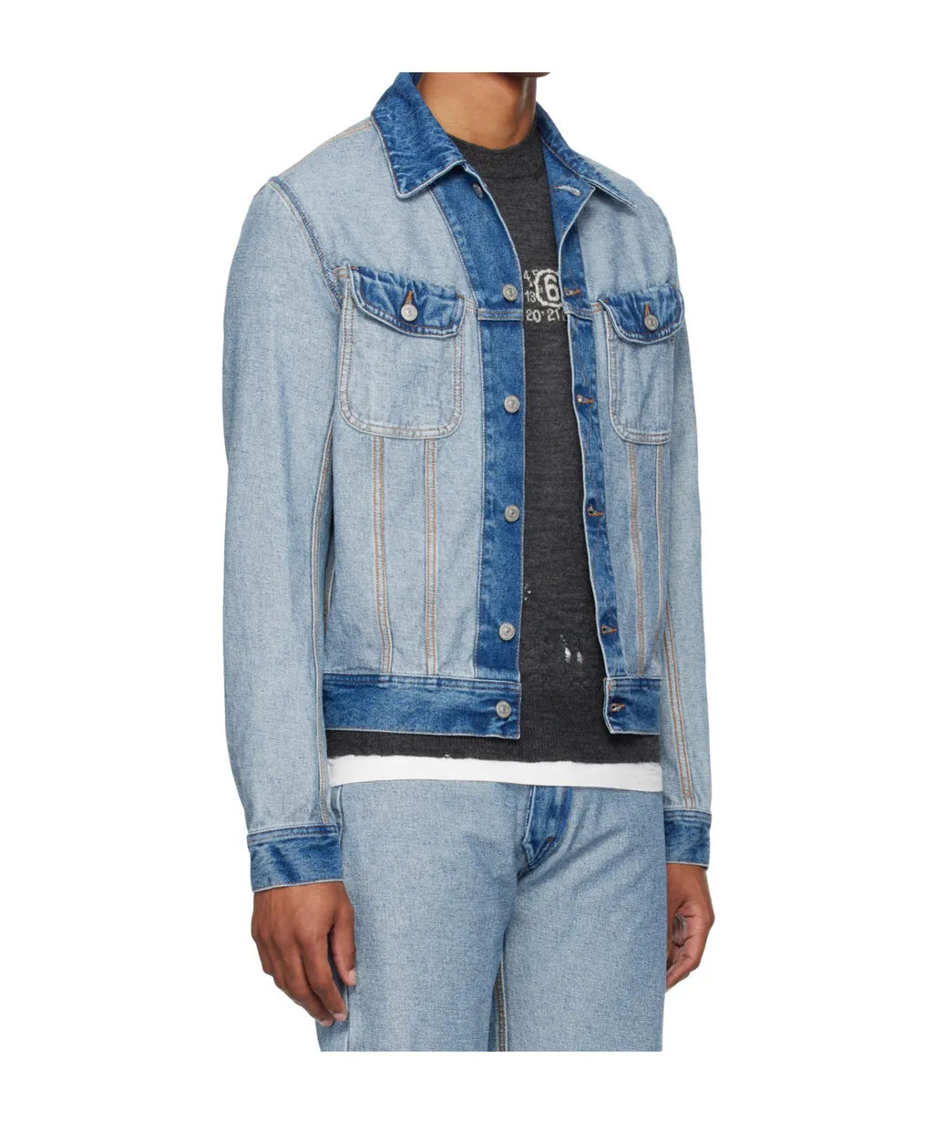 Flap-Pockets Denim Jacket