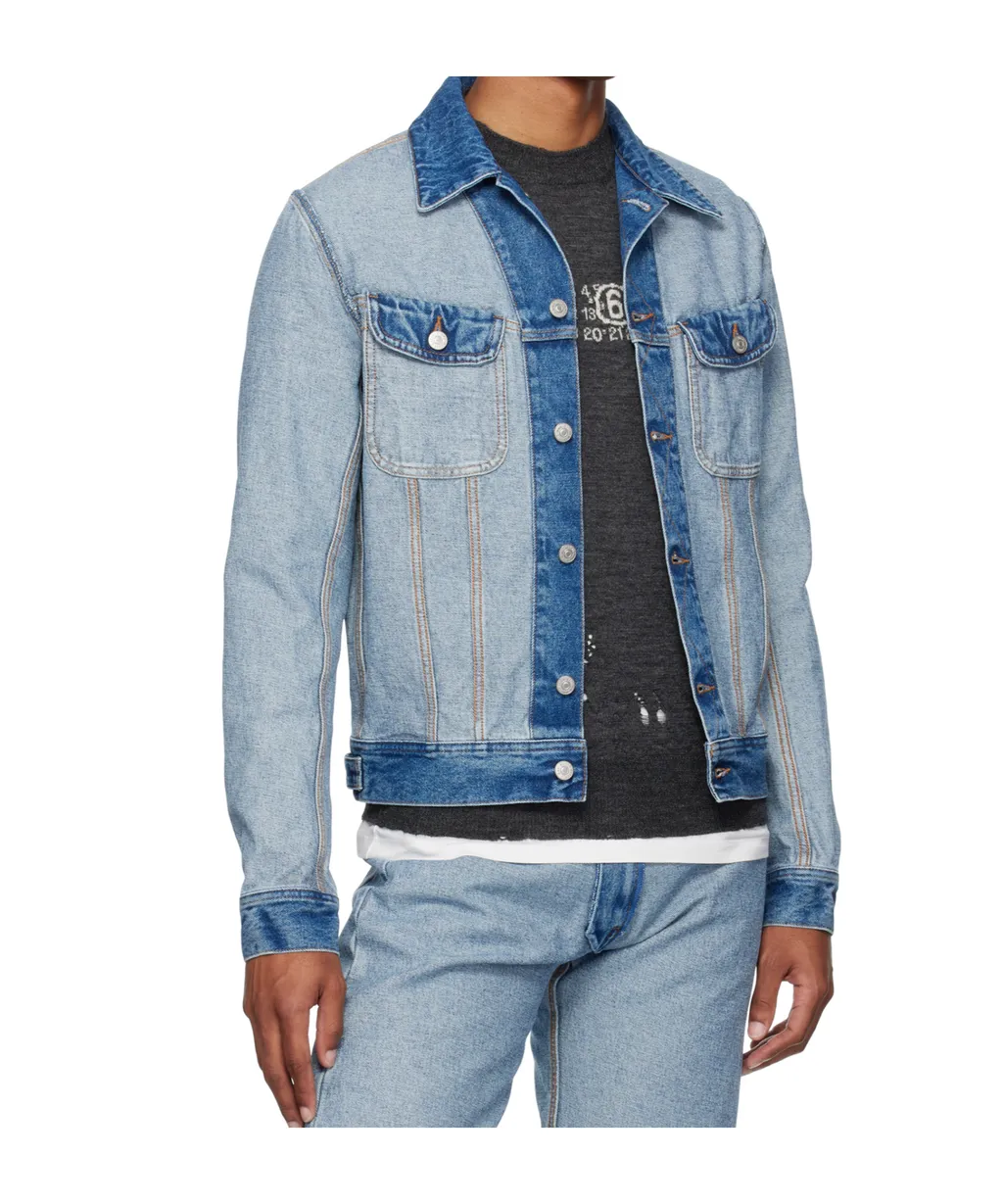 Flap-Pockets Denim Jacket