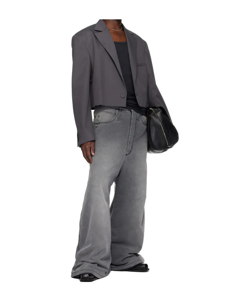 Non-Stretch Wide-Leg Jeans