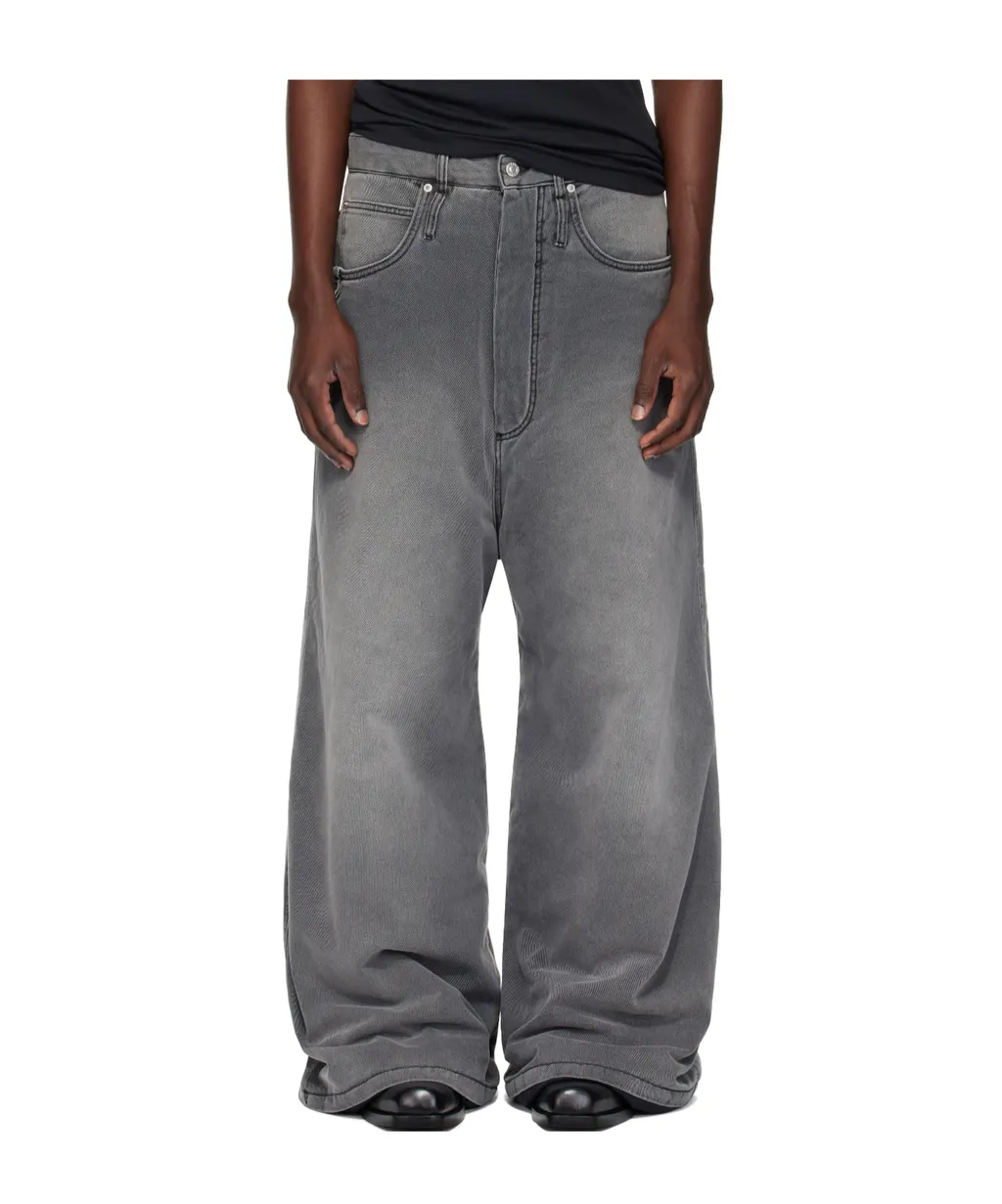 Non-Stretch Wide-Leg Jeans