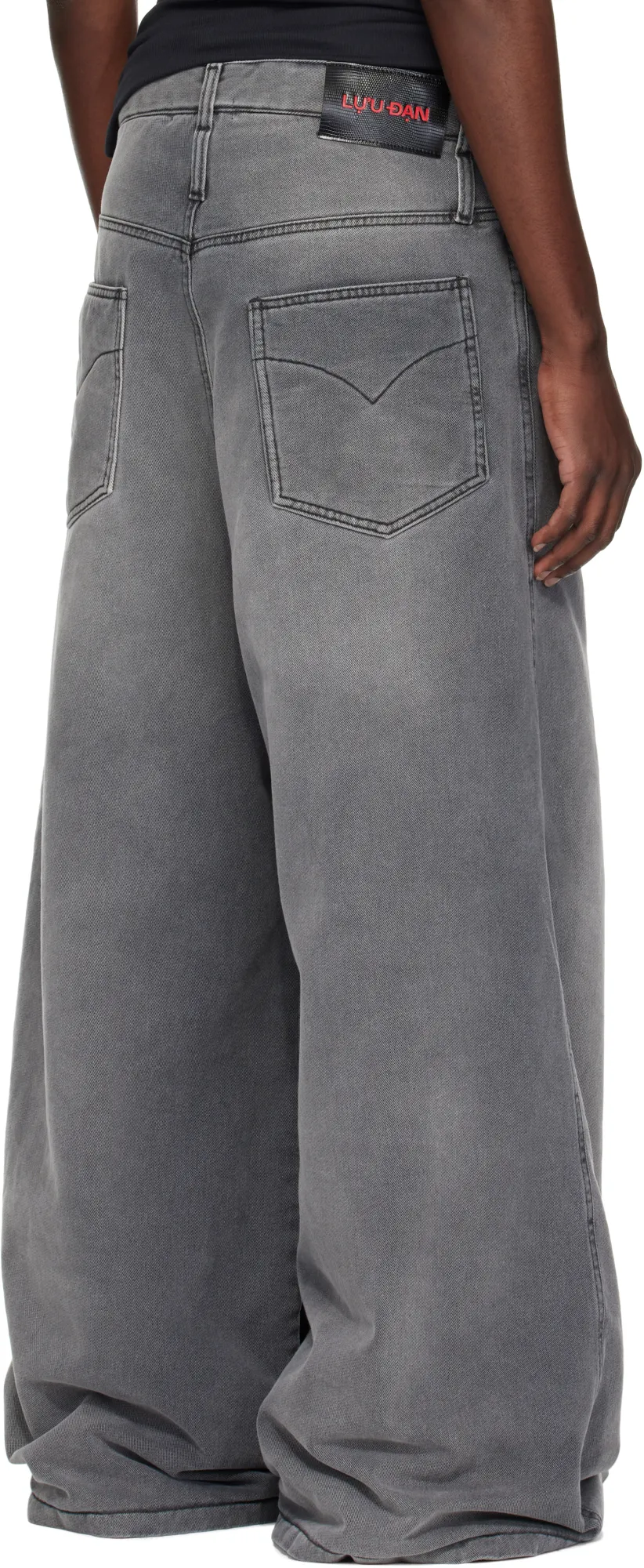 Non-Stretch Wide-Leg Jeans