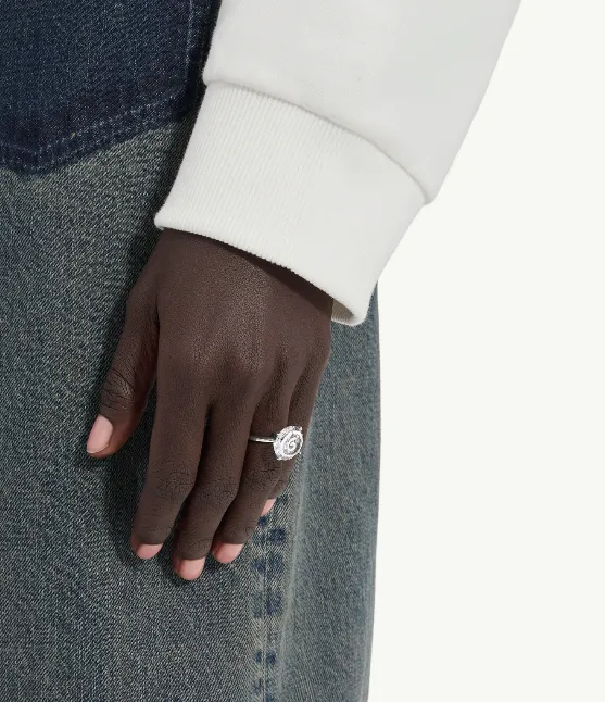 Crystal-Embellished Ring