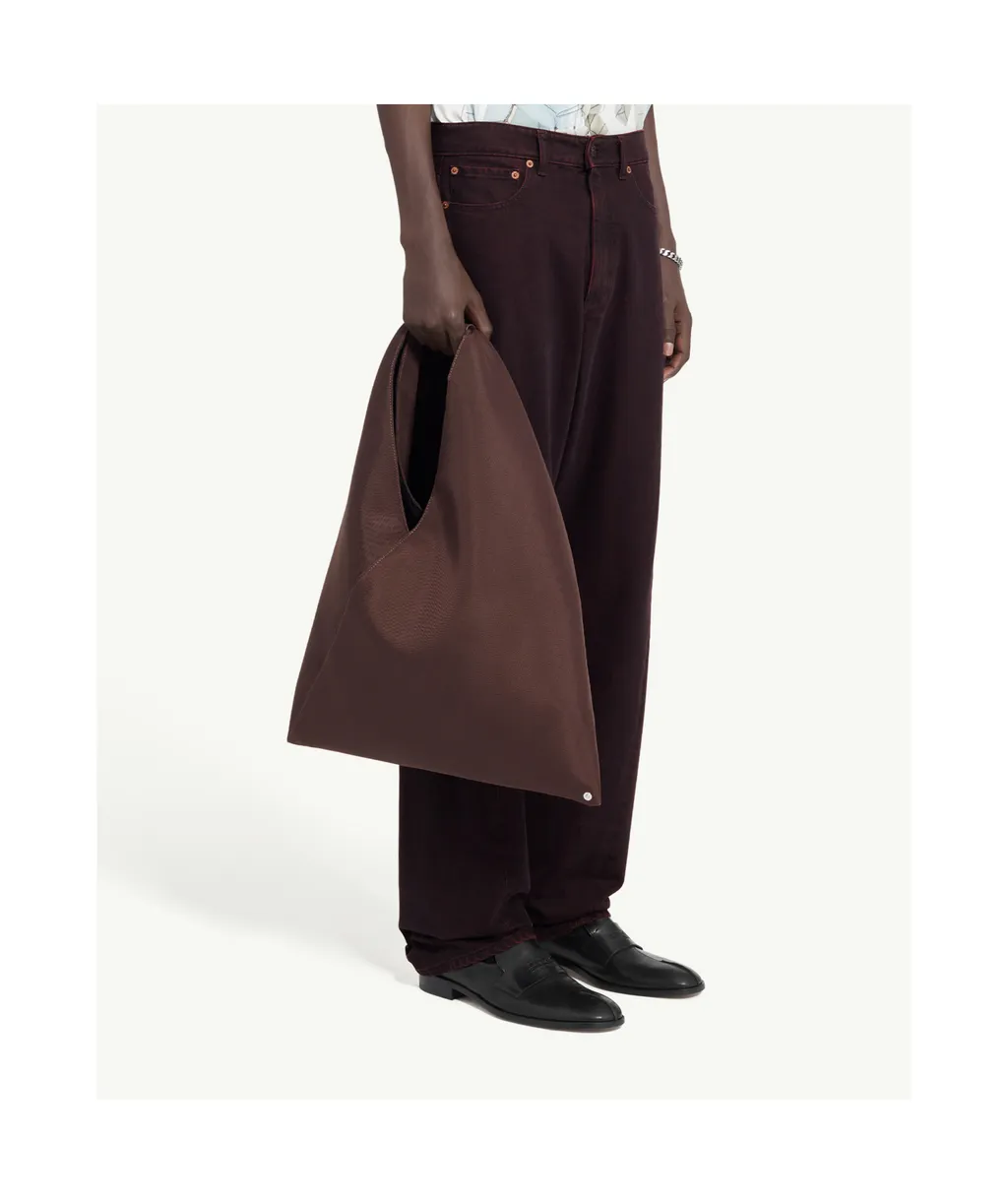 Mm6 Maison Margiela Logo Patch Wide Leg Jeans