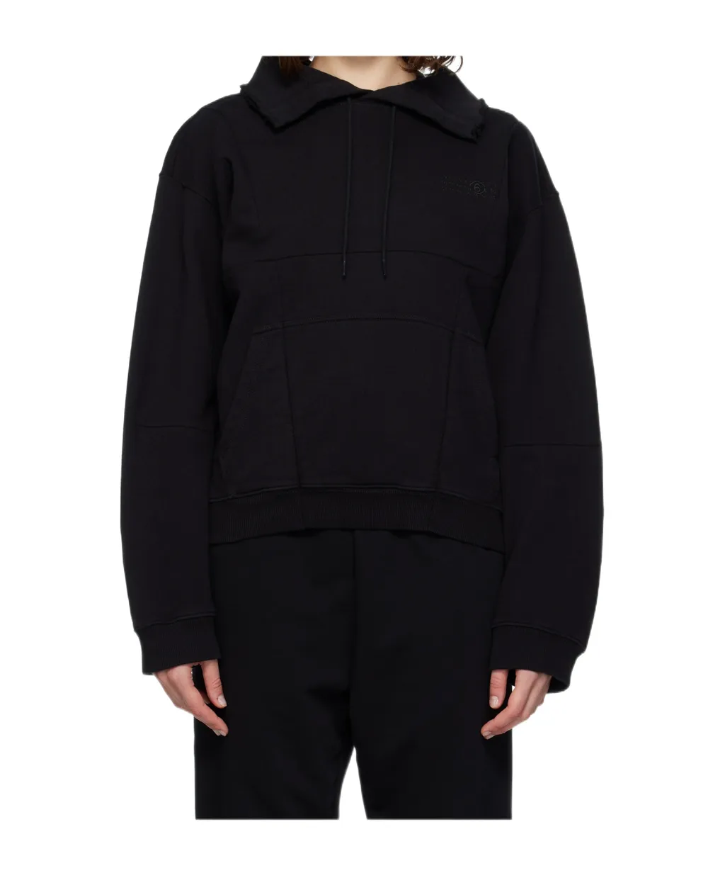 Pointed-Collar Hoodie