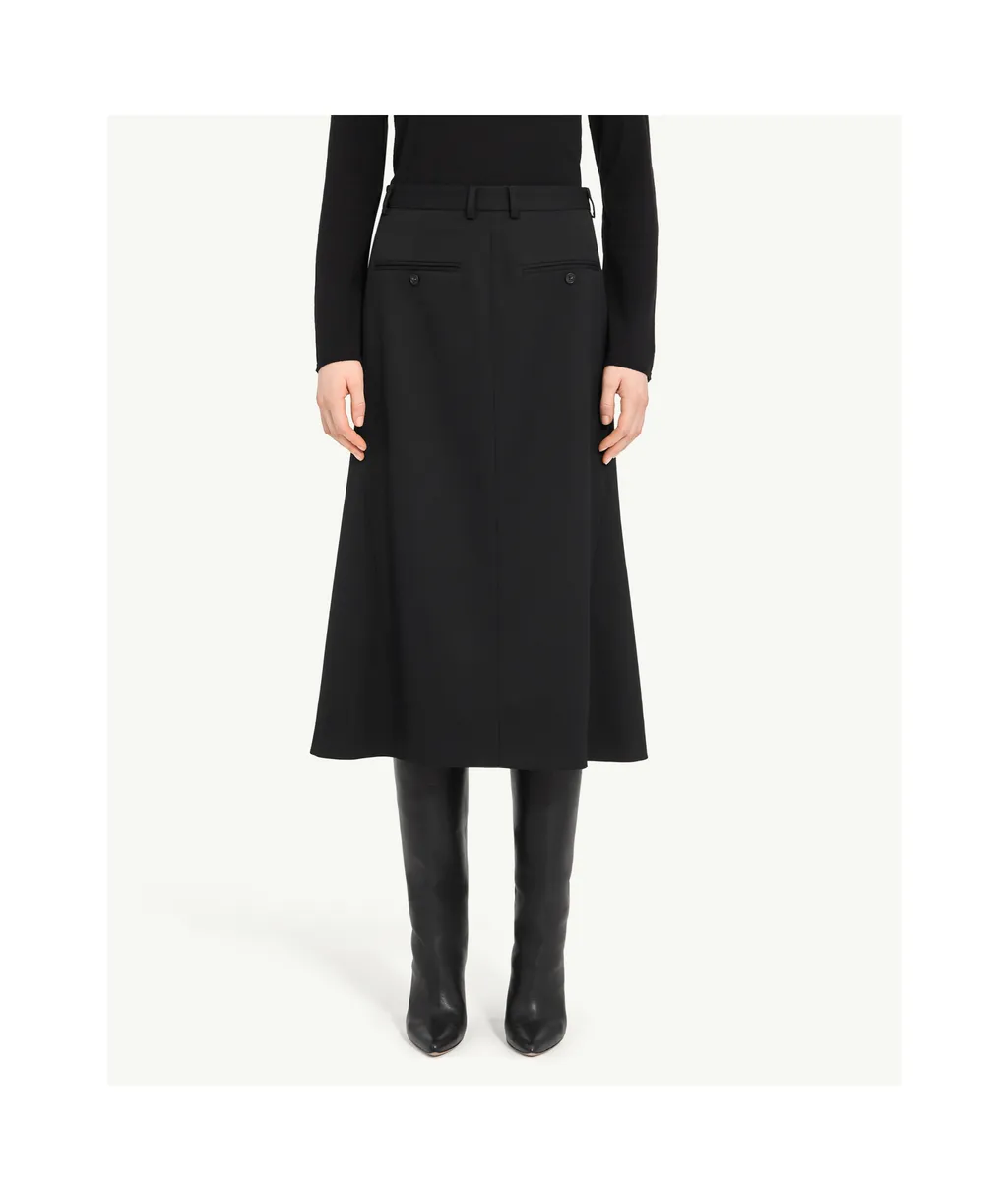 Tailored Midi Skirt