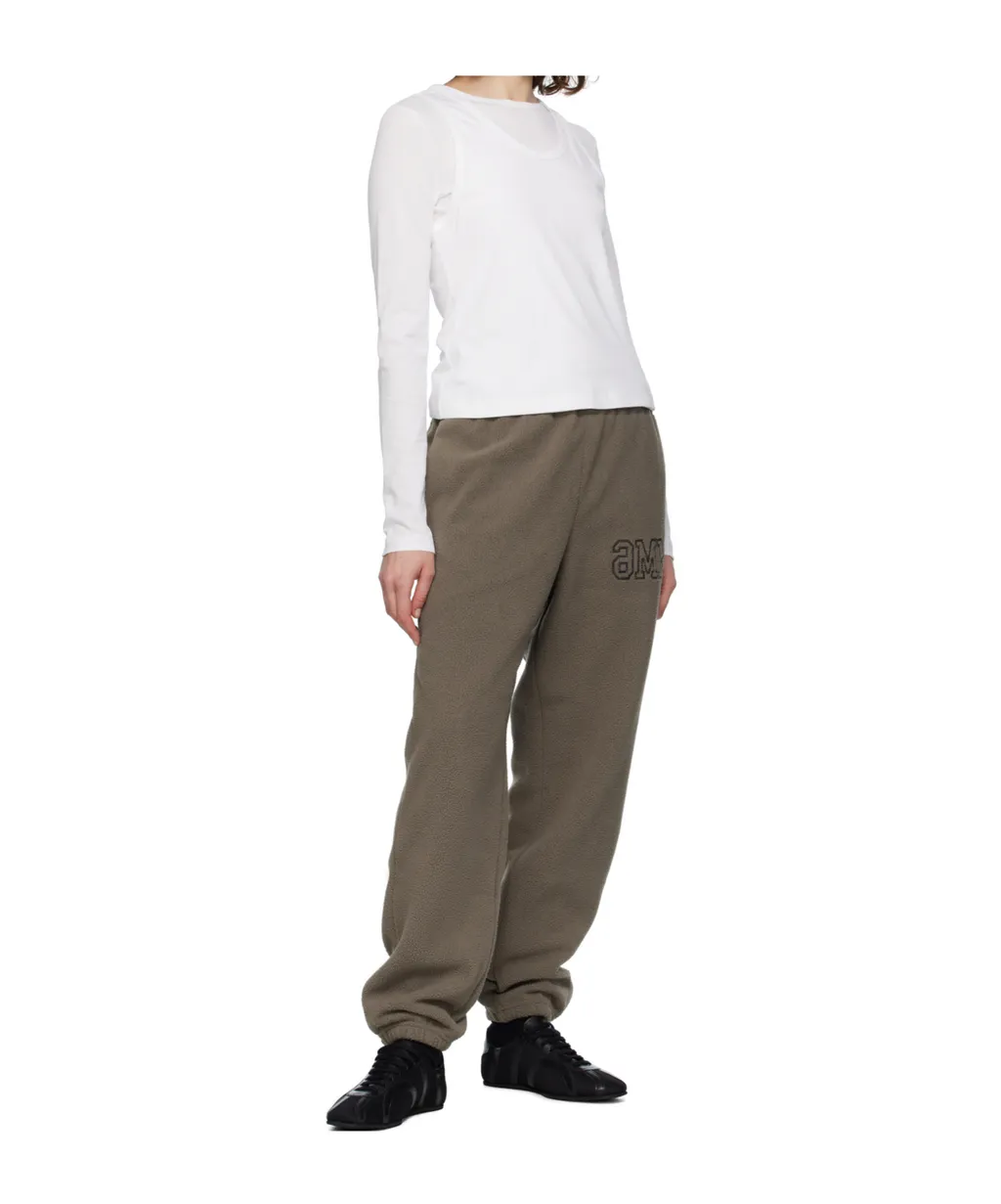 Logo-Embroidered Fleece Track Pants