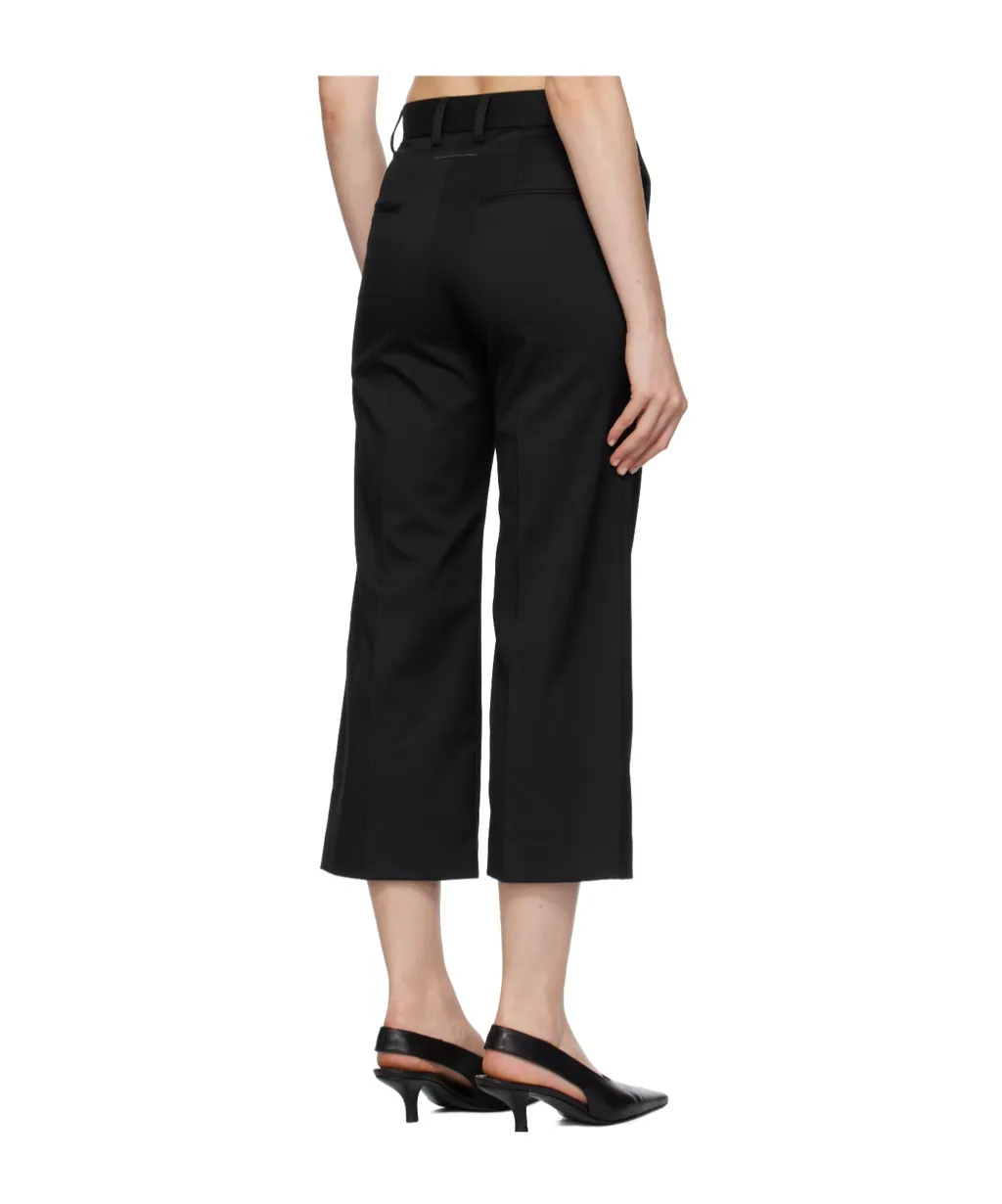 Stitching Straight-Leg Trousers