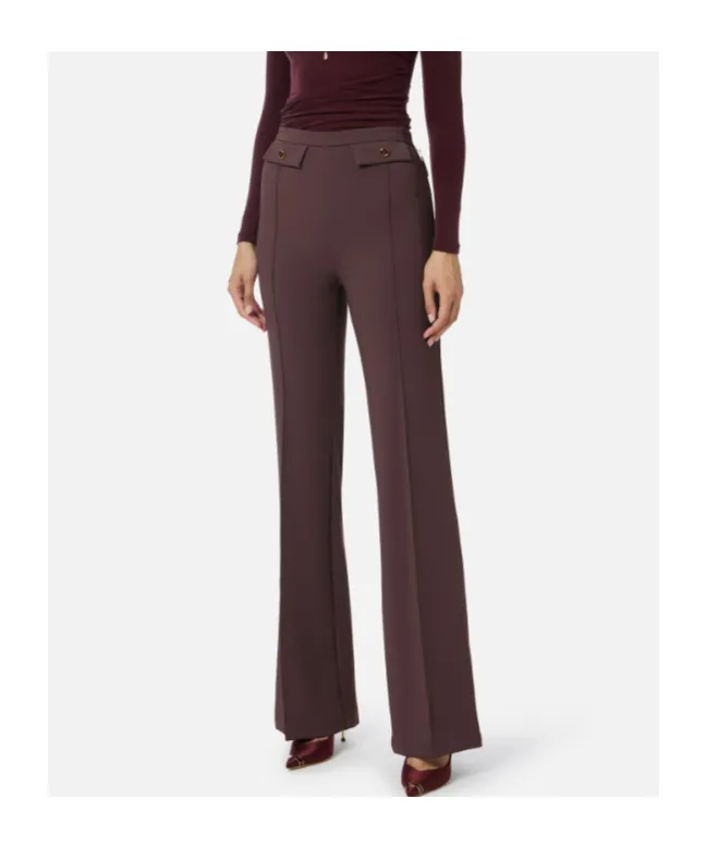 Button-Detail Trousers