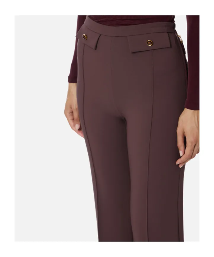Button-Detail Trousers