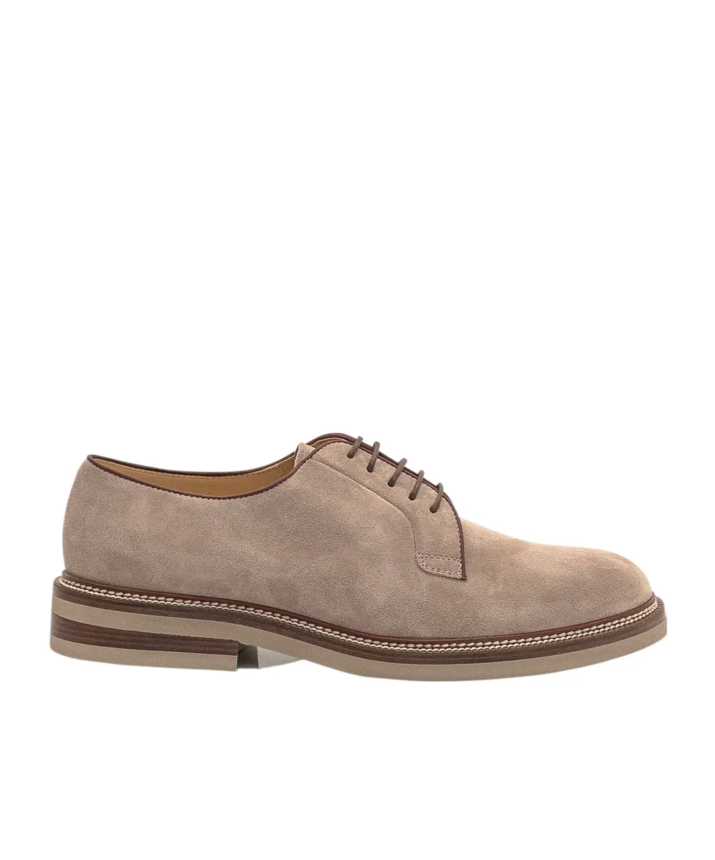 Suede Lace-Up Shoes