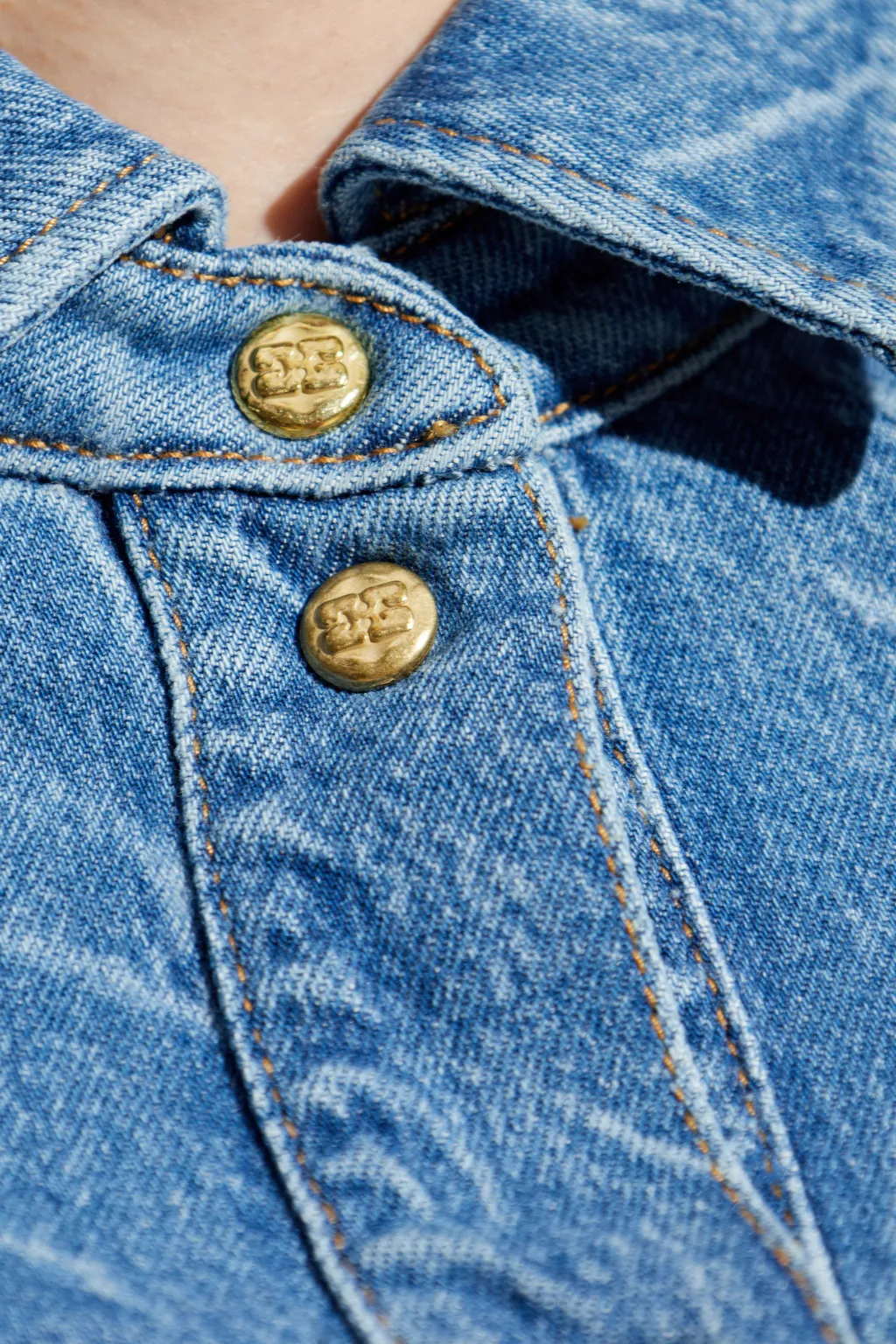Acid-Wash Denim Shirt